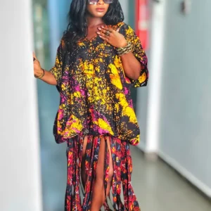 Adura Exquisite African Woman Fringe Dress For Weddings/Special occasions/Plus Size